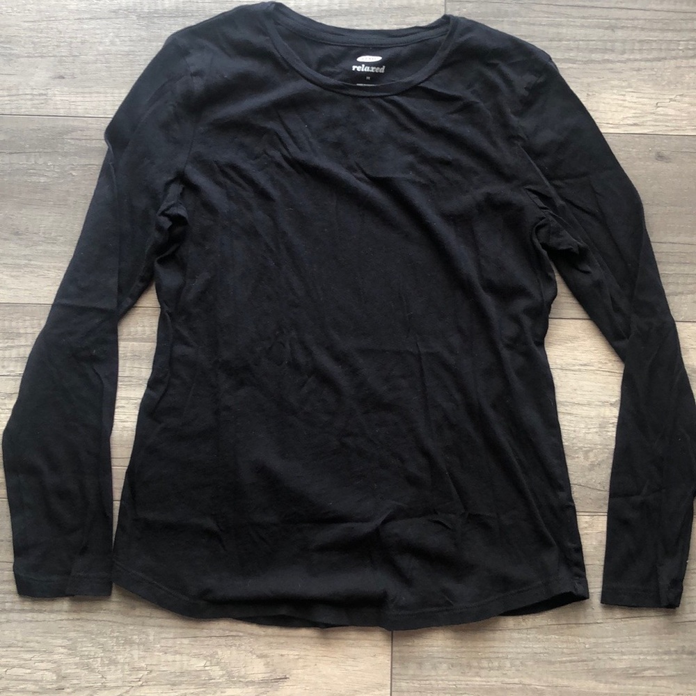 Black/Charcoal long sleeve Old Navy shirts, size M